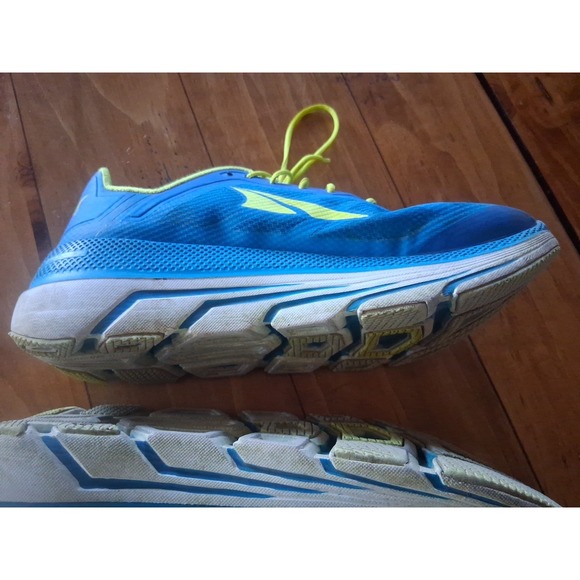 Altra Womens Duo Blue Yellow Road Running Shoes Lace Up Low Top Sz 9.5 - Picture 4 of 9